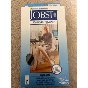 JOBST Compression 15-20 Knee High Socks Black New